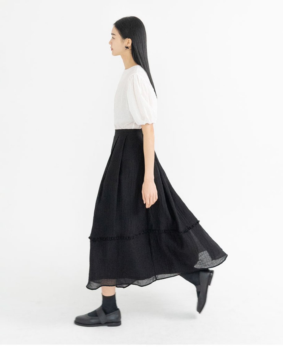 유노이아_lily padding skirt_크림_m사이즈 | 브랜드 중고거래